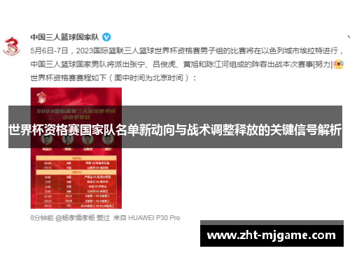 世界杯资格赛国家队名单新动向与战术调整释放的关键信号解析